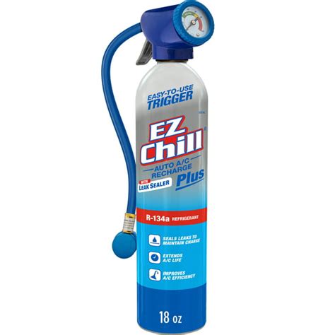 ez chill auto ac recharge with leak sealer|EZ Chill R134a AC Recharge Website